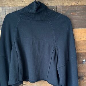 Aerie Black Mockneck Sweater